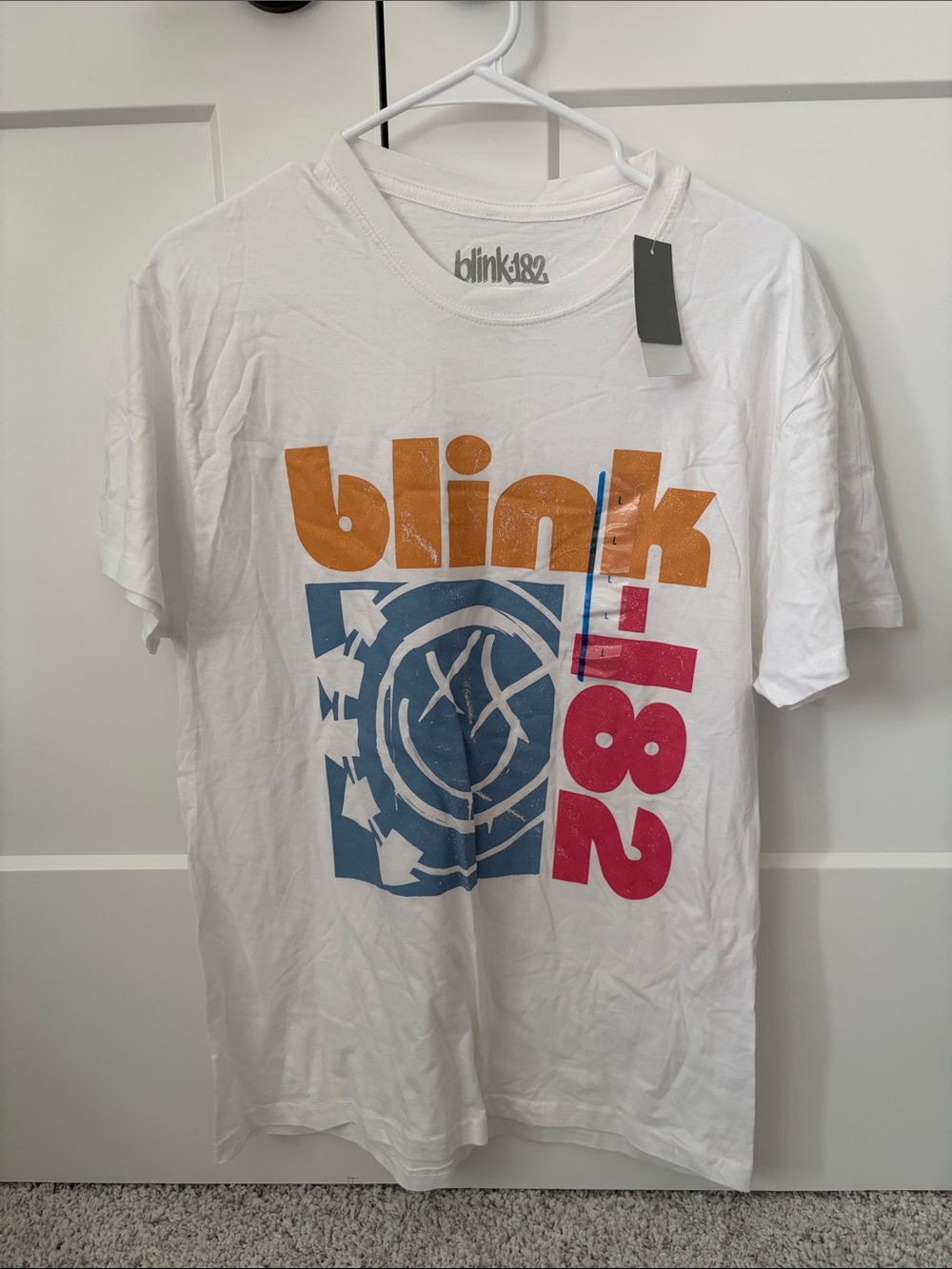 White Graphic Band T-Shirt